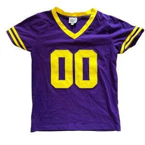 Sweet Southern Smocks Purple and Yellow Kids Sports Shirt